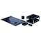 Dacasso Navy Blue 8-Piece Leather Desk Set, Bonded Leather DF-5003 - alternate 5